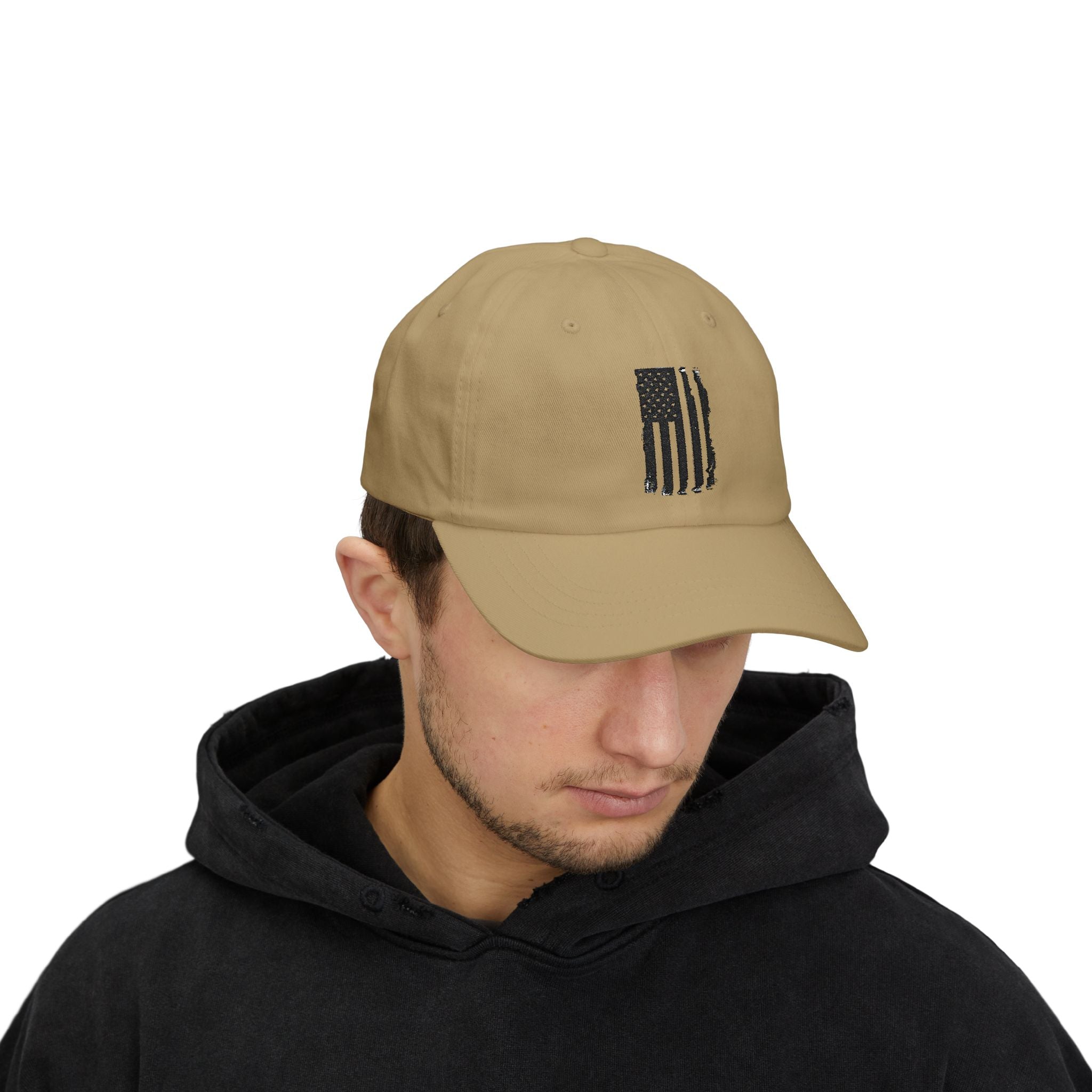 Classic Dad Cap with American Flag Design, Casual Hat for Men, Perfect Gift for Father's Day, Summer Outings, Everyday Style