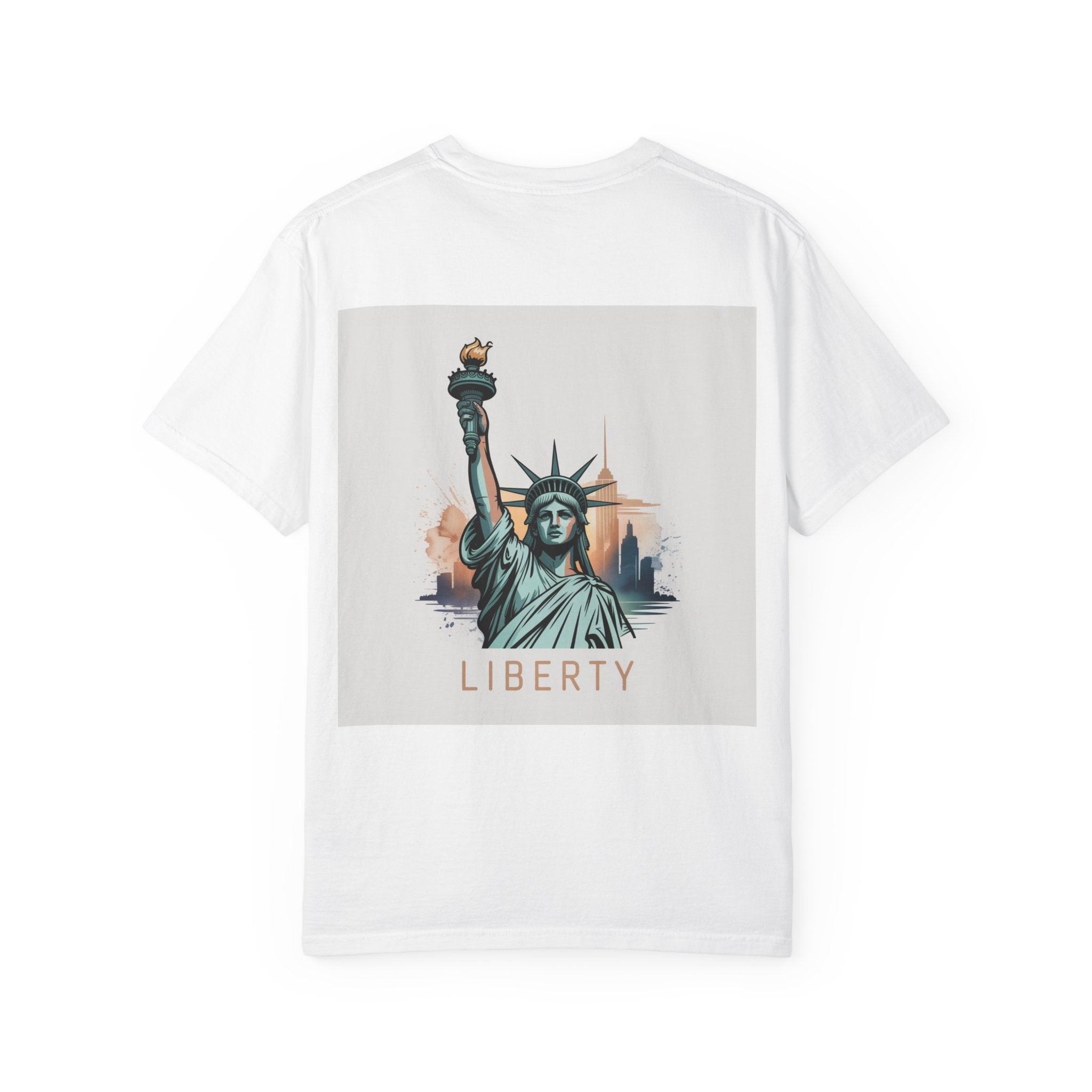 Statue of Liberty Graphic T-Shirt, NYC Apparel, Unisex Casual Tee, Travel Souvenir, Summer Outfit