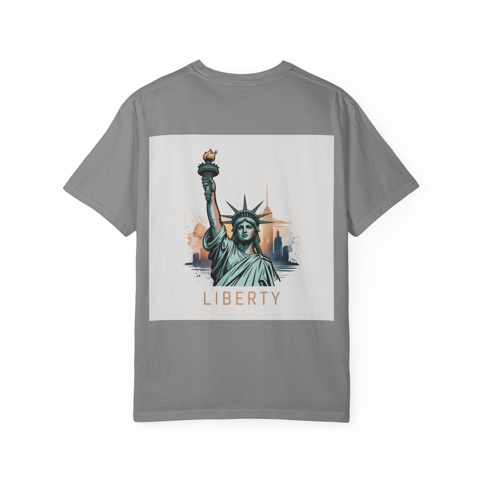 Statue of Liberty Graphic T-Shirt, NYC Apparel, Unisex Casual Tee, Travel Souvenir, Summer Outfit