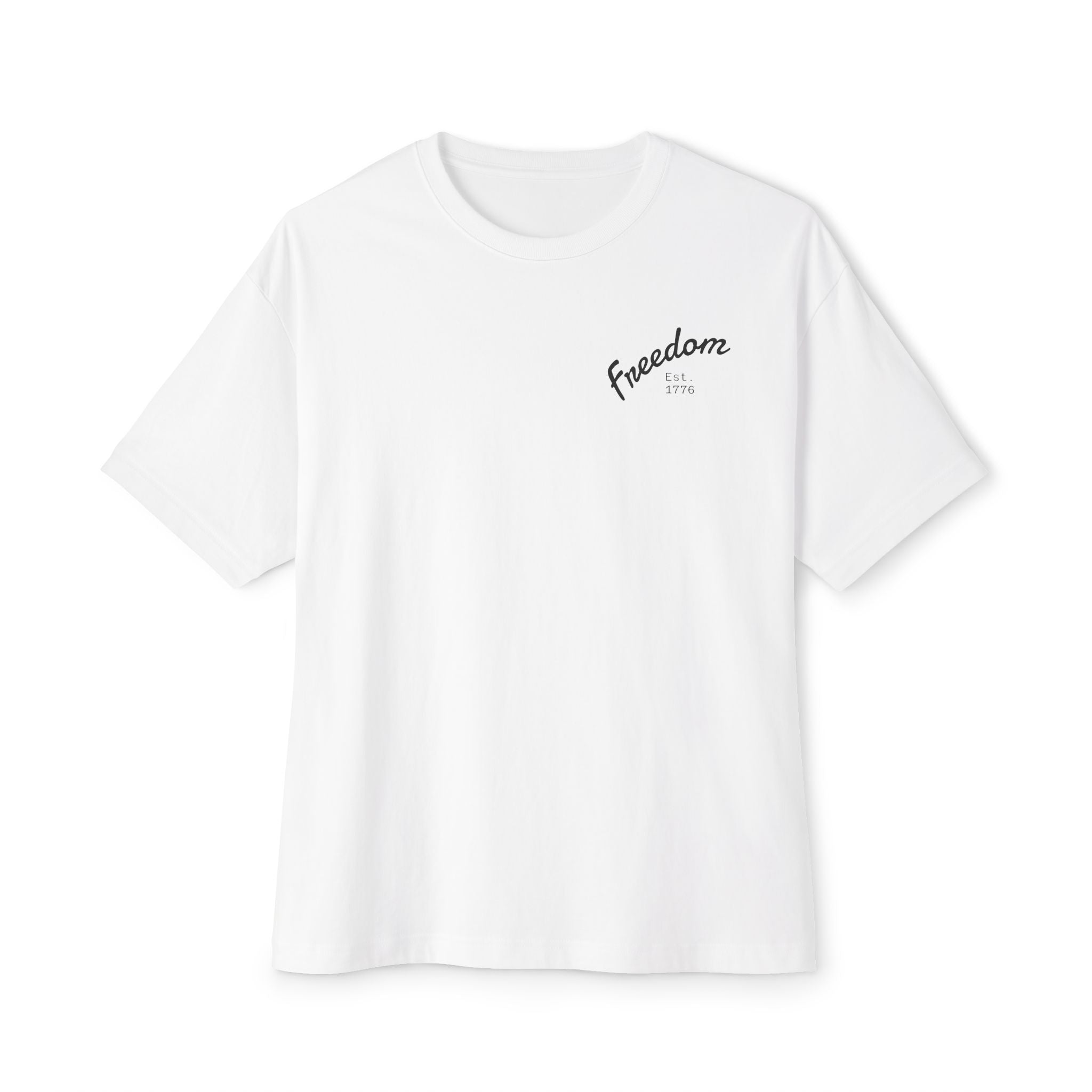 Freedom Boxy Tee - Unisex Oversized Graphic T-Shirt, Casual Wear, Patriotic Apparel, Gift for Independence Day, Summer Vibes