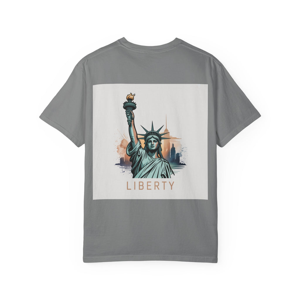 Statue of Liberty Graphic T-Shirt, NYC Apparel, Unisex Casual Tee, Travel Souvenir, Summer Outfit