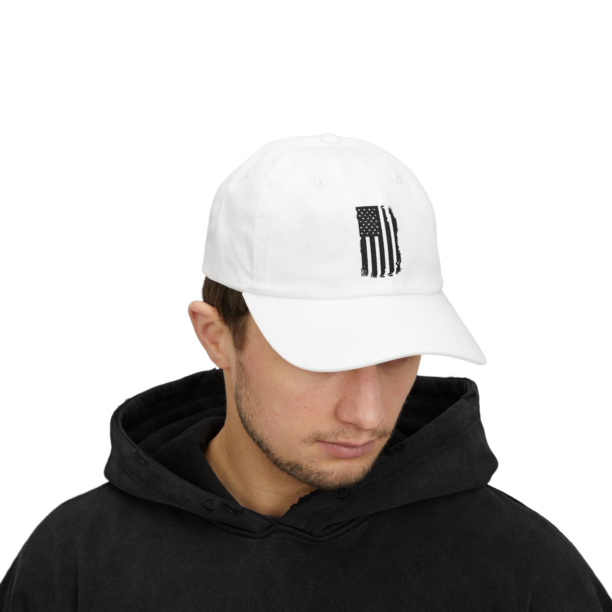 Classic Dad Cap with American Flag Design, Casual Hat for Men, Perfect Gift for Father's Day, Summer Outings, Everyday Style