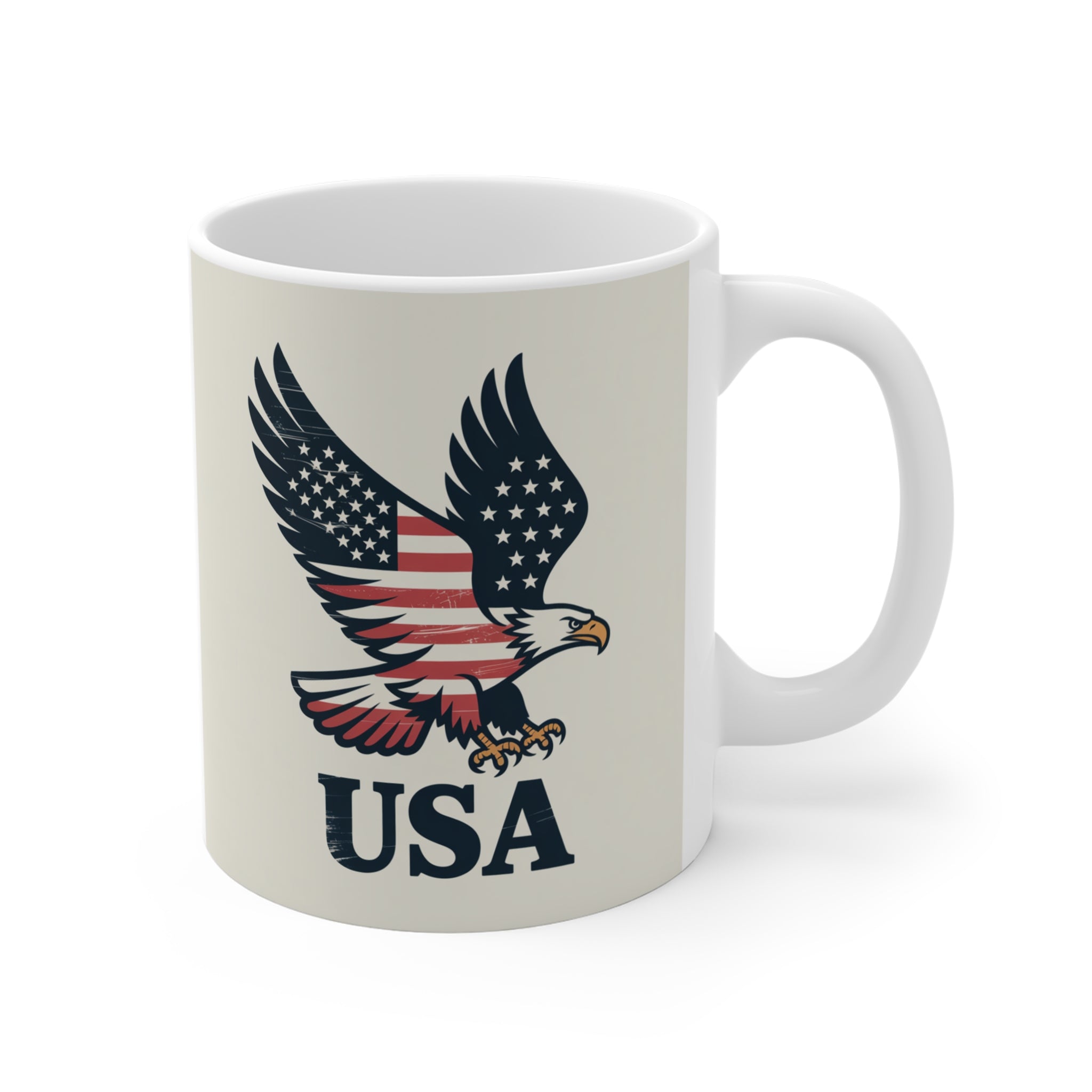 Patriotic Eagle Mug, USA Coffee Cup, American Pride Tumbler, Independence Day Gift, Veteran Appreciation Drinkware