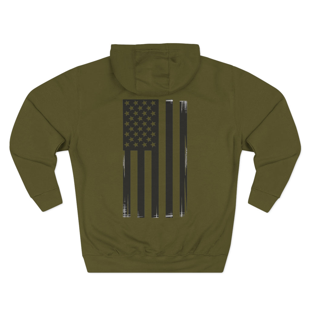 Patriotic Three-Panel Fleece Hoodie - Cozy Independence Day Sweatshirt, American Flag Gift, Casual Fall Hooded Sweatshirt, Unisex [...]